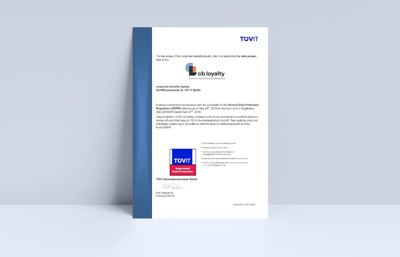 CBL Datenschutzzertifikat DE EN 2025